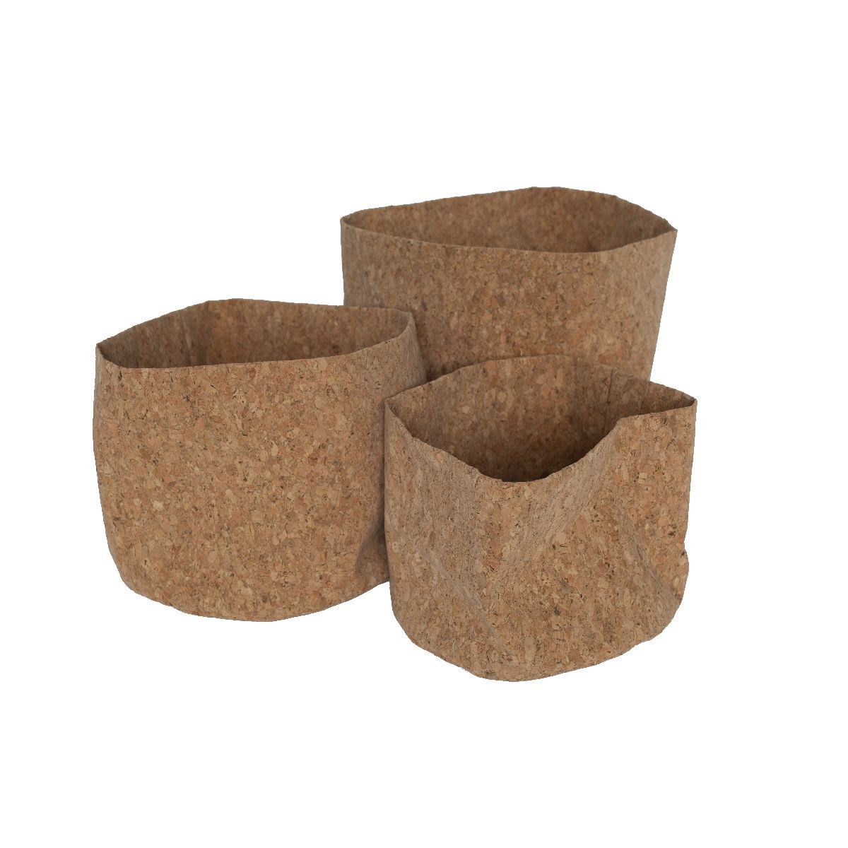 Lot de 3 paniers ronds SIMPLICITY beige, FACTORY