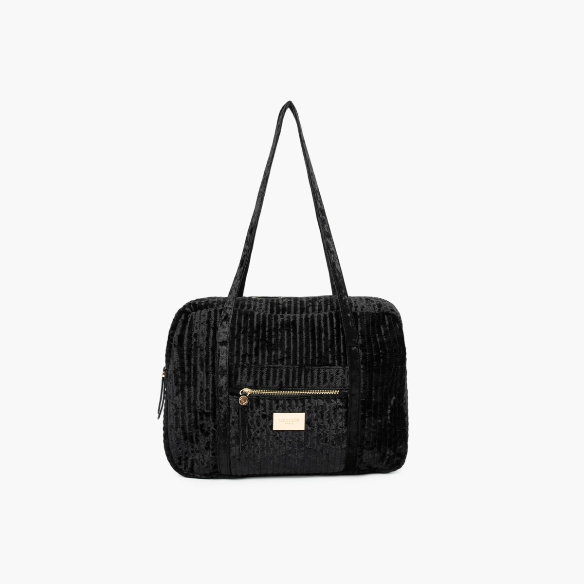 Grand sac shopper Tenessy noir,doré, LOLLIPOPS
