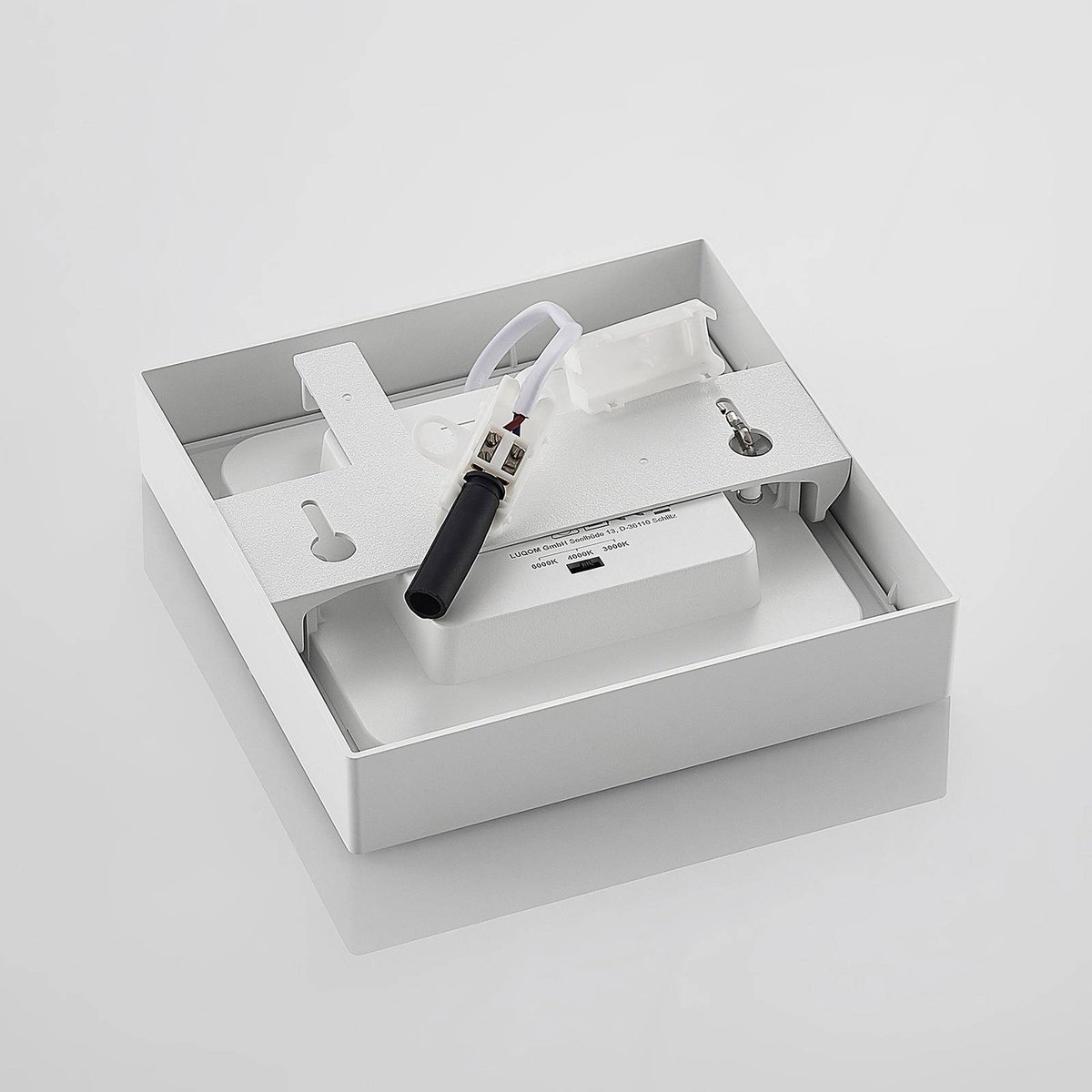 Plafonnier en aluminium moderneLED, Alette blanc, PRIOS