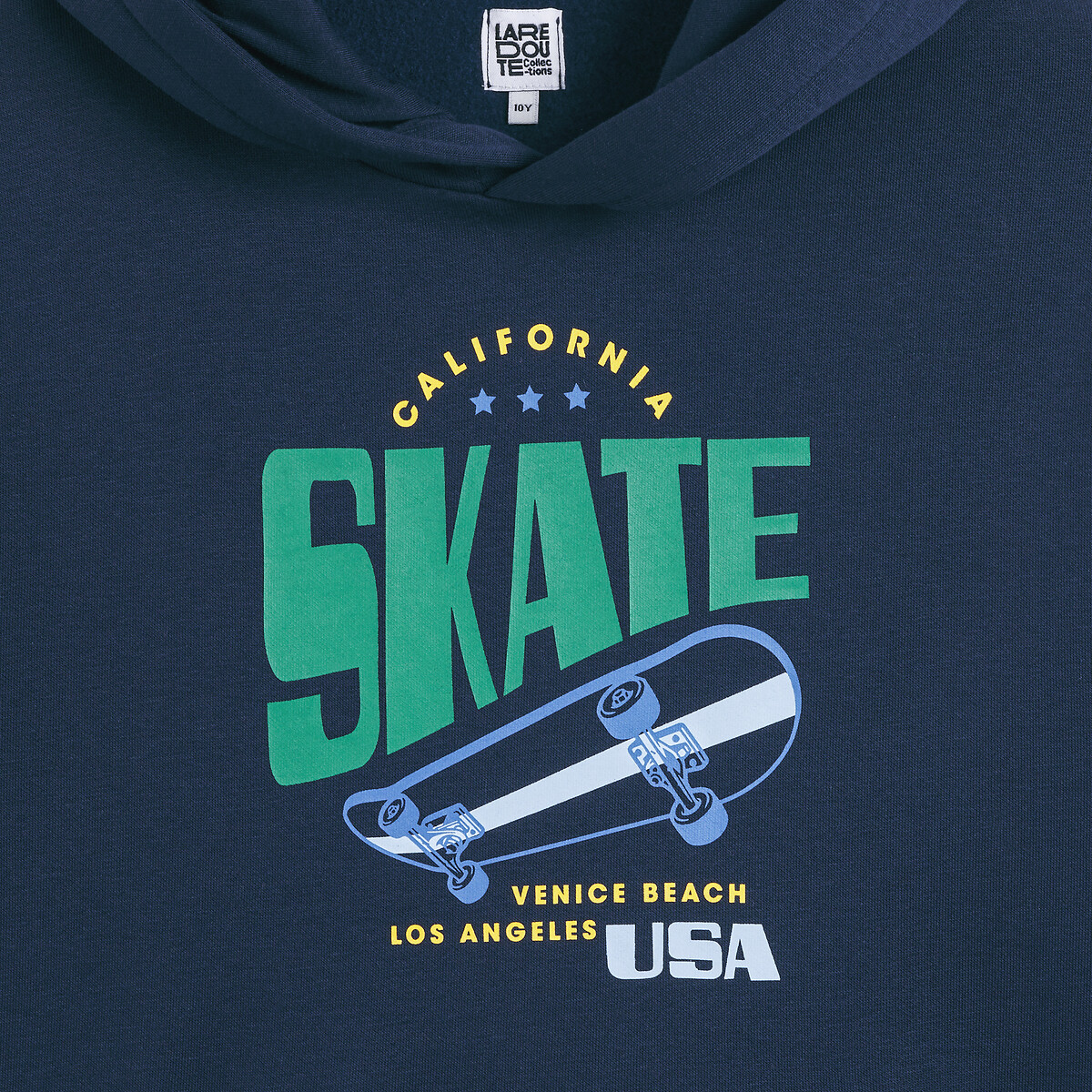 Oversized Skateboard Print Hoodie navy blue, LA REDOUTE COLLECTIONS