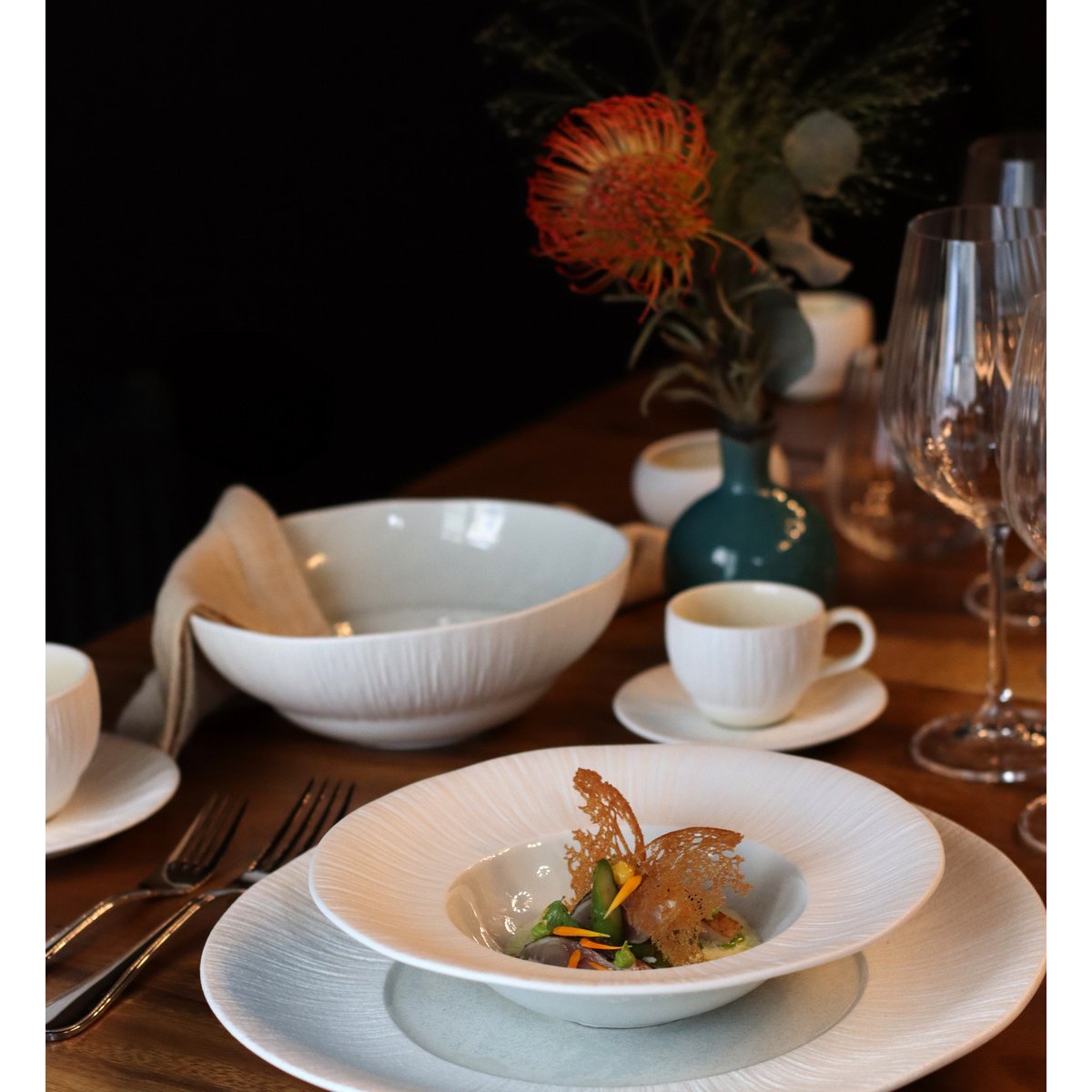 Assiette gourmet beige, OGO LIVING