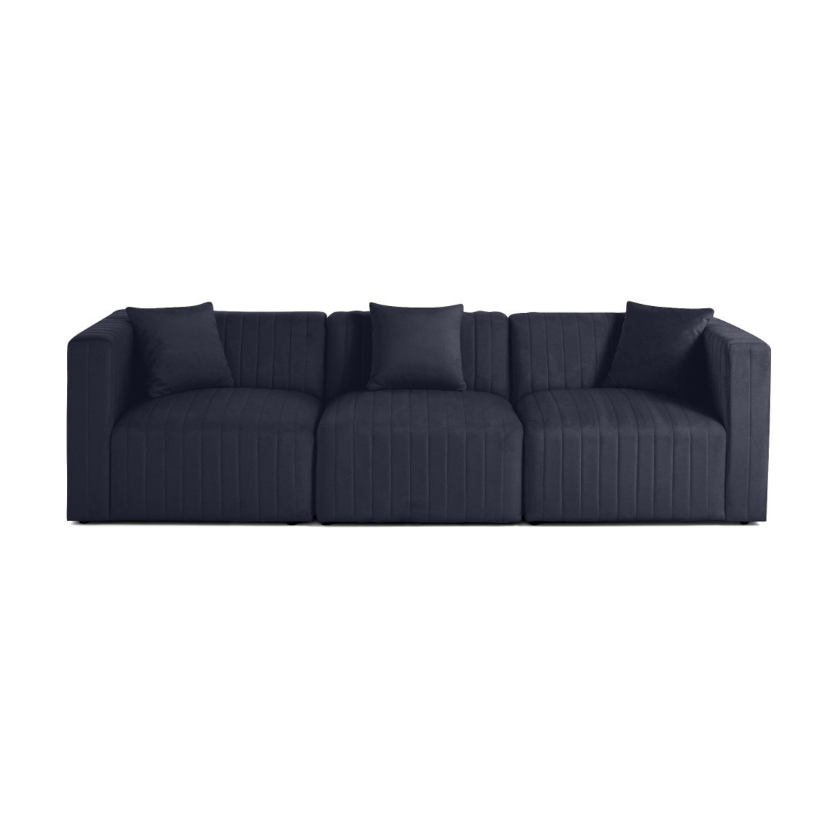 Canapé Modulable 3 places - NOVA bleu marine, BEST MOBILIER