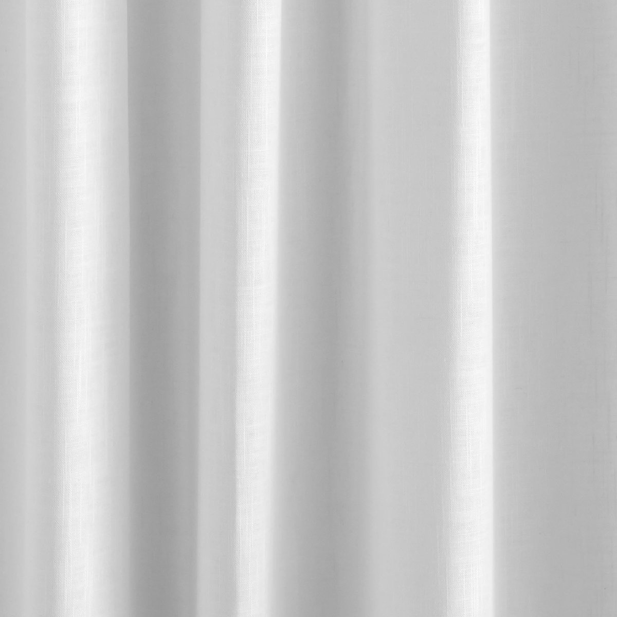 Rideau À Galon Fronceur en Effet naturel flammé BELLAVISTA blanc, MADURA