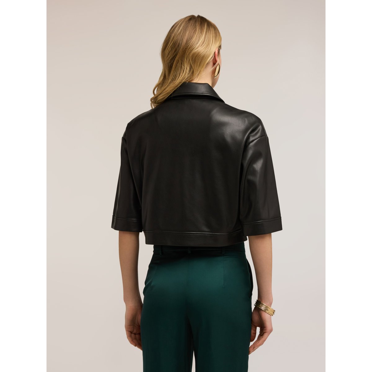 Veste courte à manches courtes noir, MOTIVI