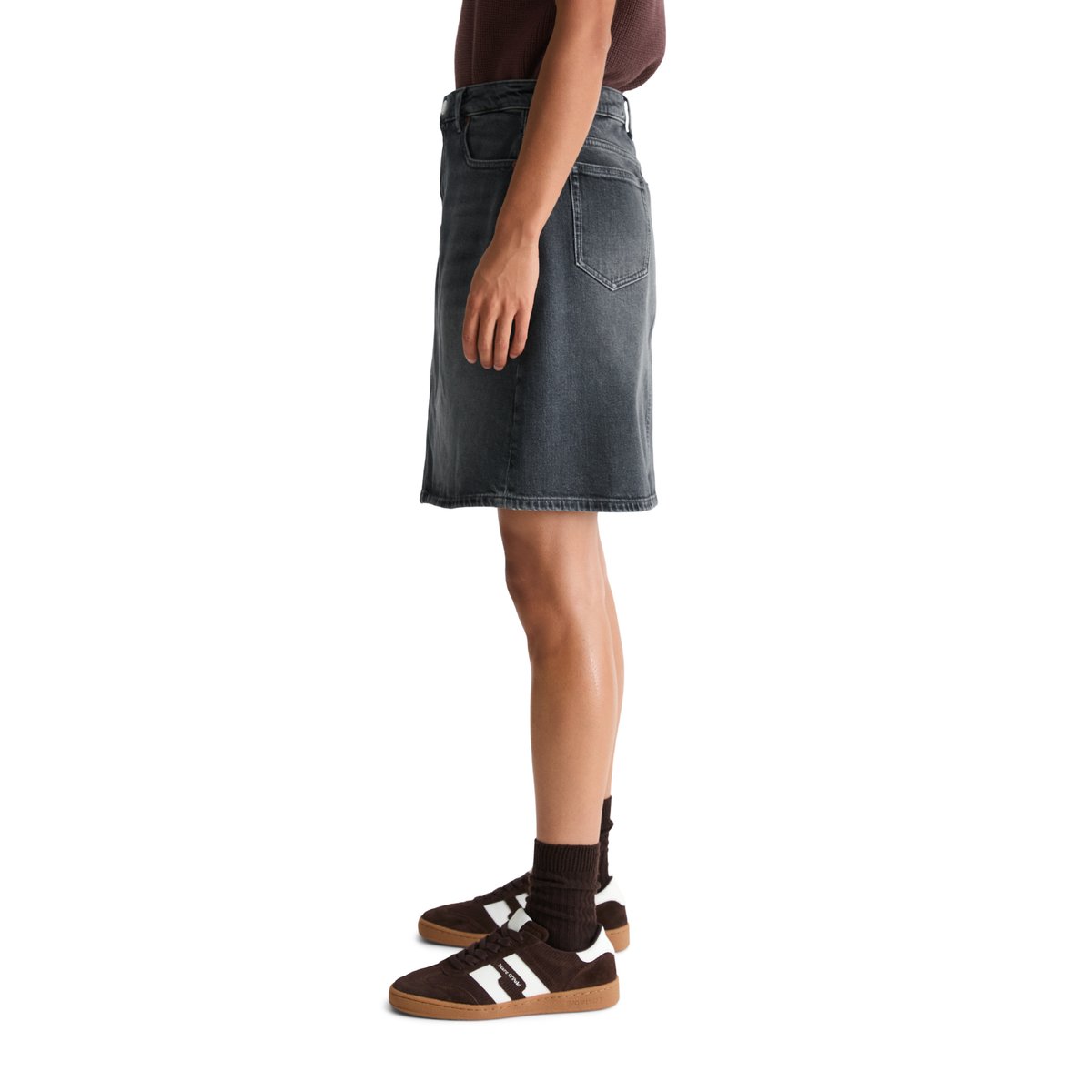 Jupe en jean regular avec CIRCULOSE gris, MARC O'POLO
