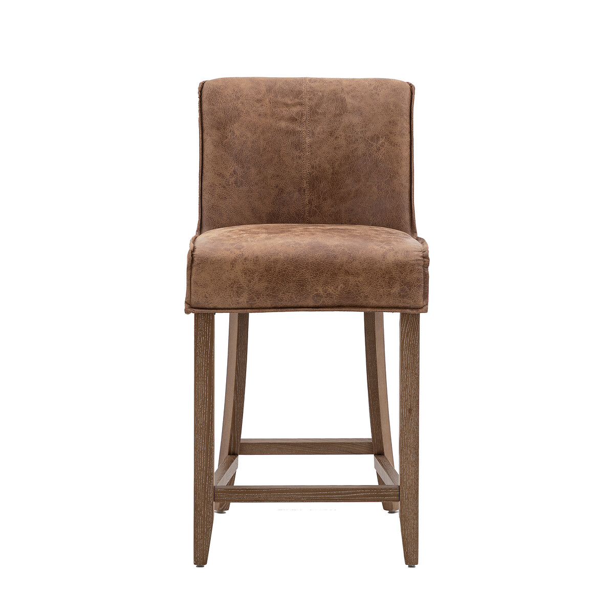 Terrance Vintage Leather Bar Stools (Set of 2) brown              , ÉDITÉ