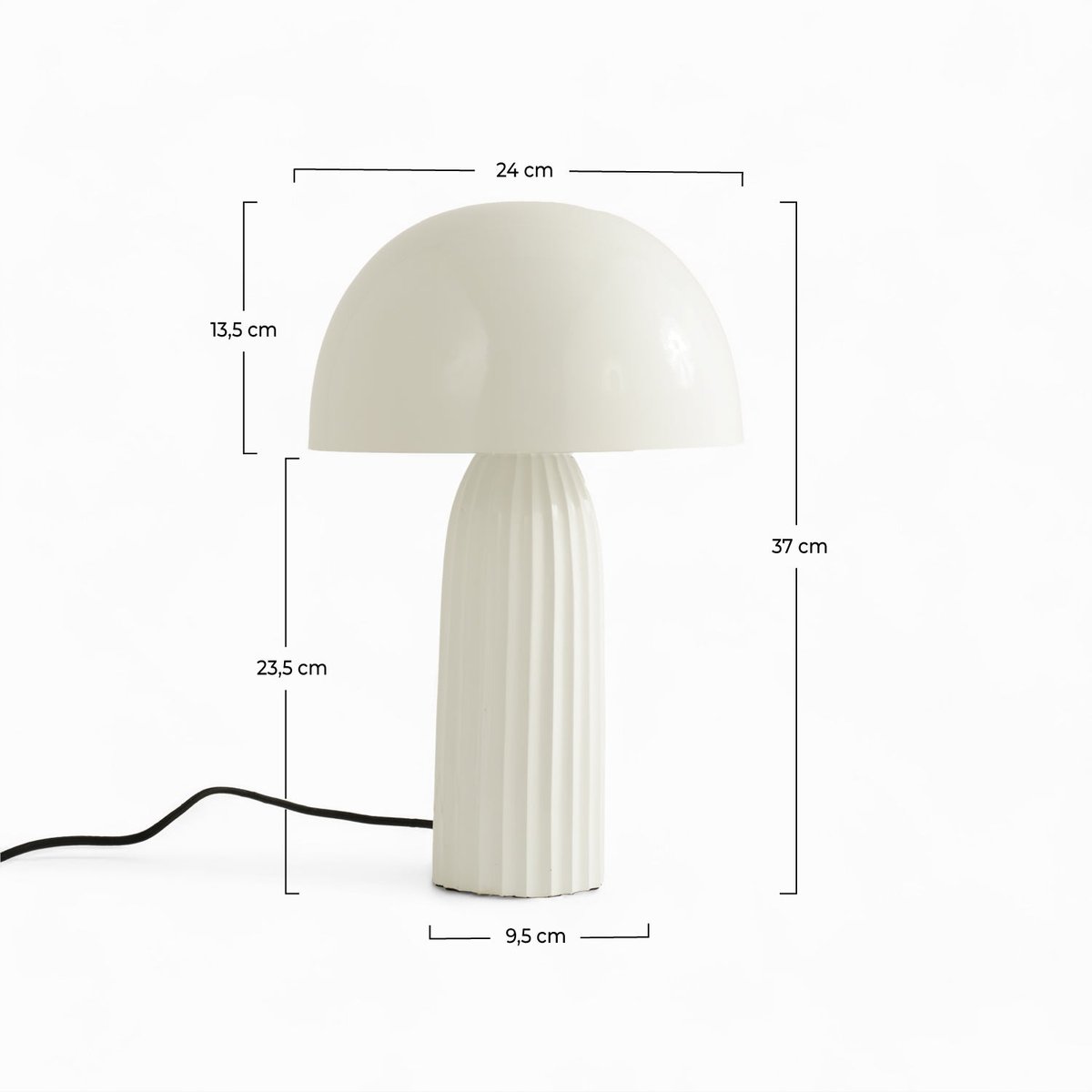 Lampe en métal - JOY blanc, MAISON PAVANE