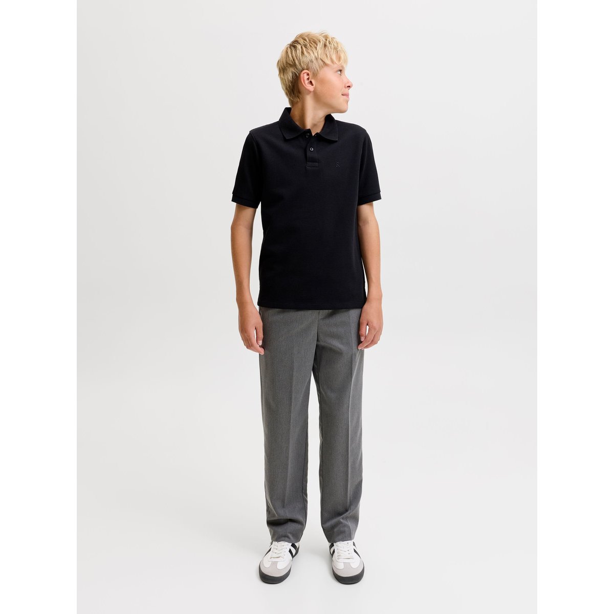 Pantalon Coupe Décontractée grey melange 1, JACK & JONES JUNIOR