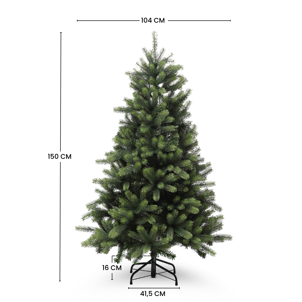Sapin de noël décoratif artificiel H150 NOËL vert, SIA