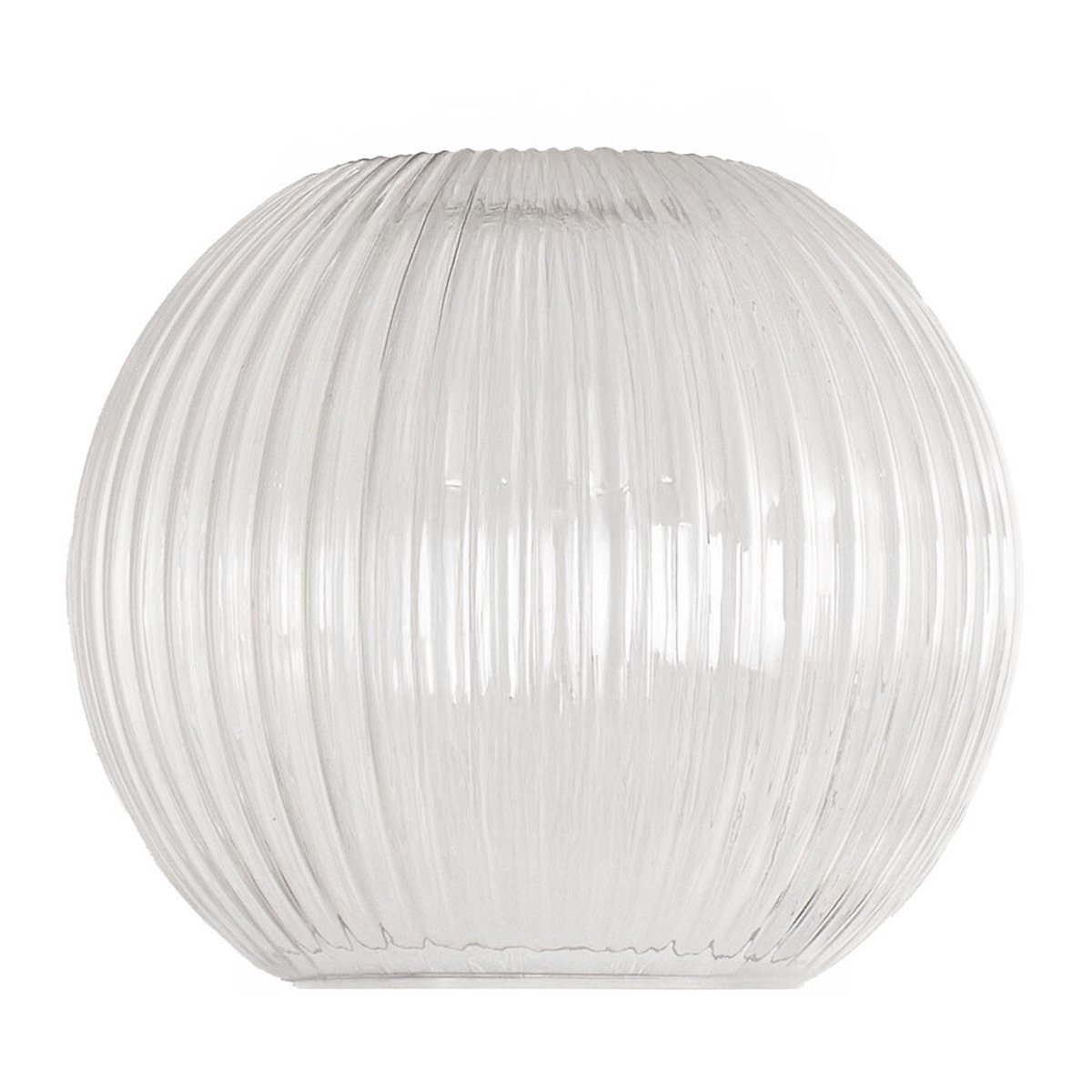Maddy Ribbed Glass Easy Fit Pendant Shade transparent, ÉDITÉ