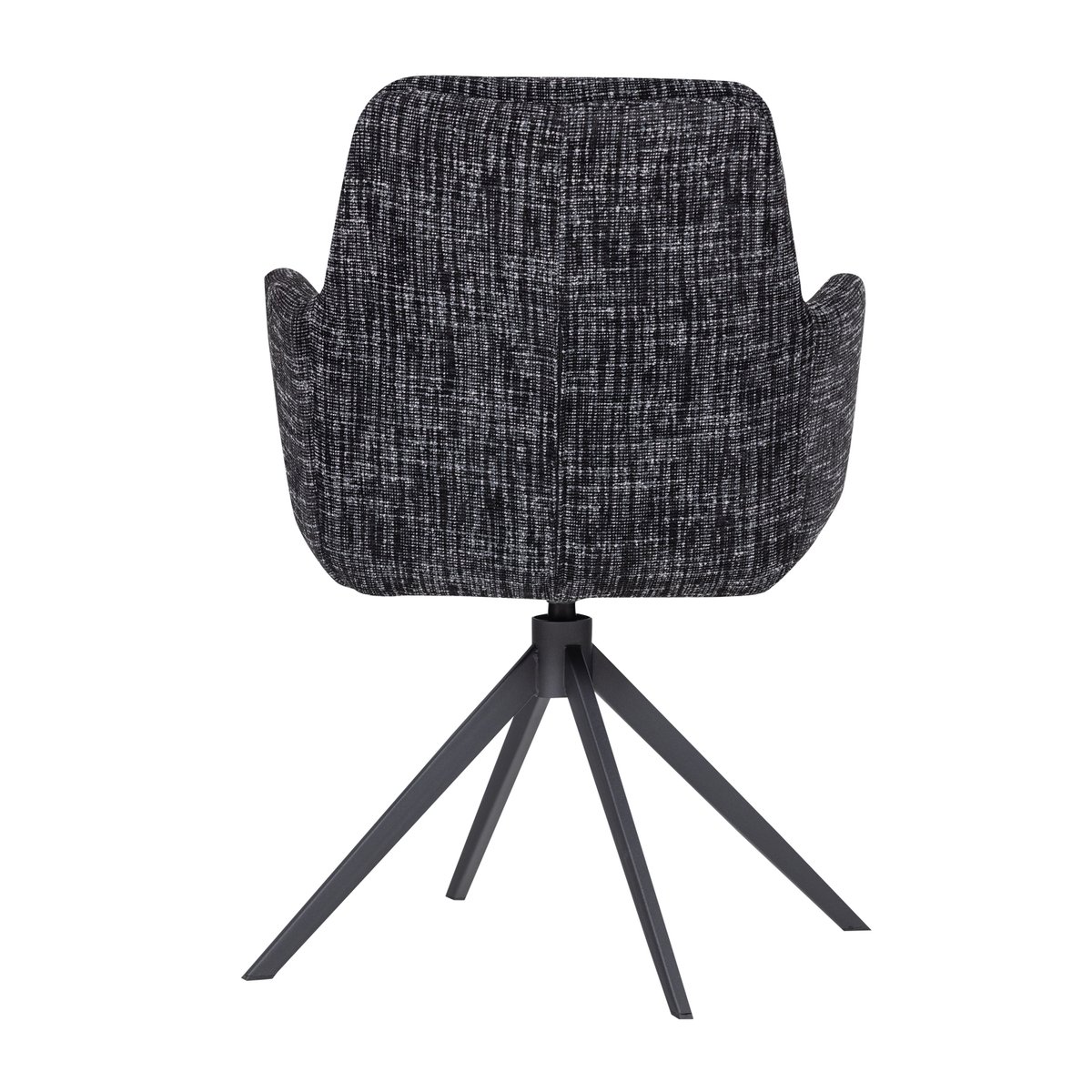Chaise de salle à manger en melange GRANT noir, WOOOD