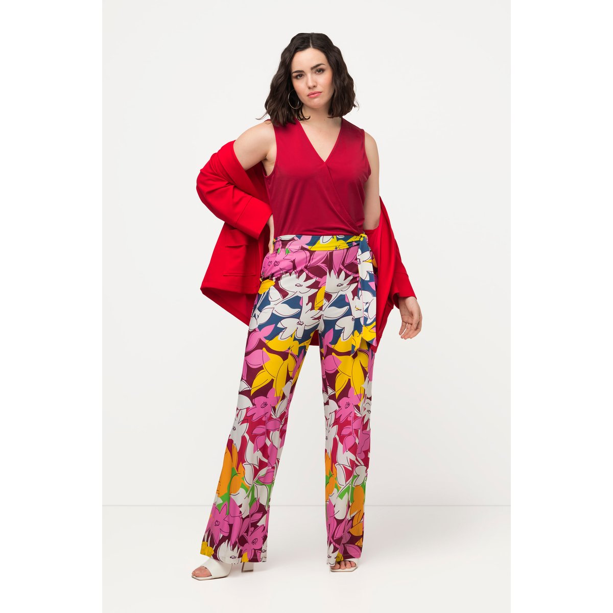 Combinaison en jersey large sans manches litchi, ULLA POPKEN