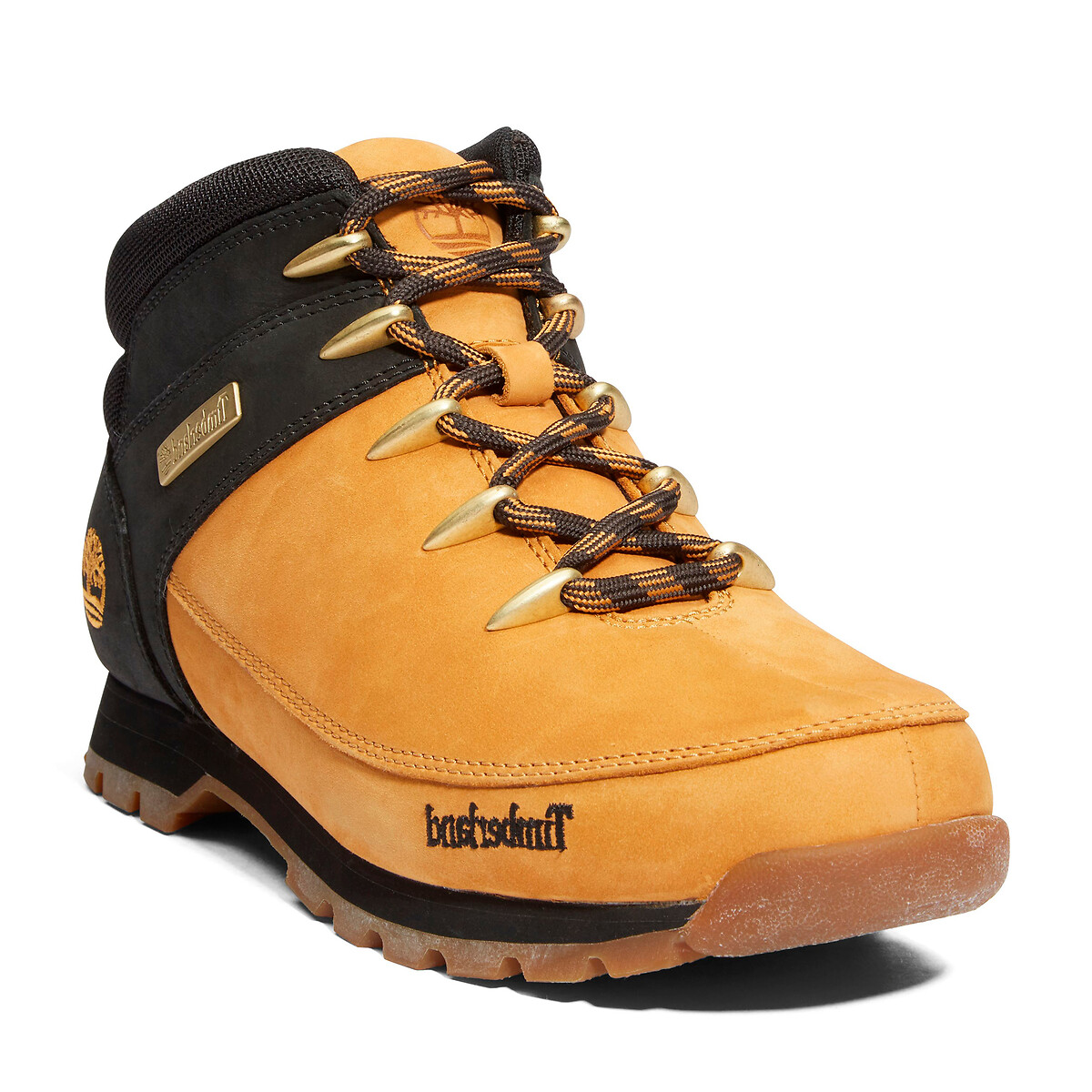 Euro Sprint Mid Lace Leather Ankle Boots camel/black, TIMBERLAND