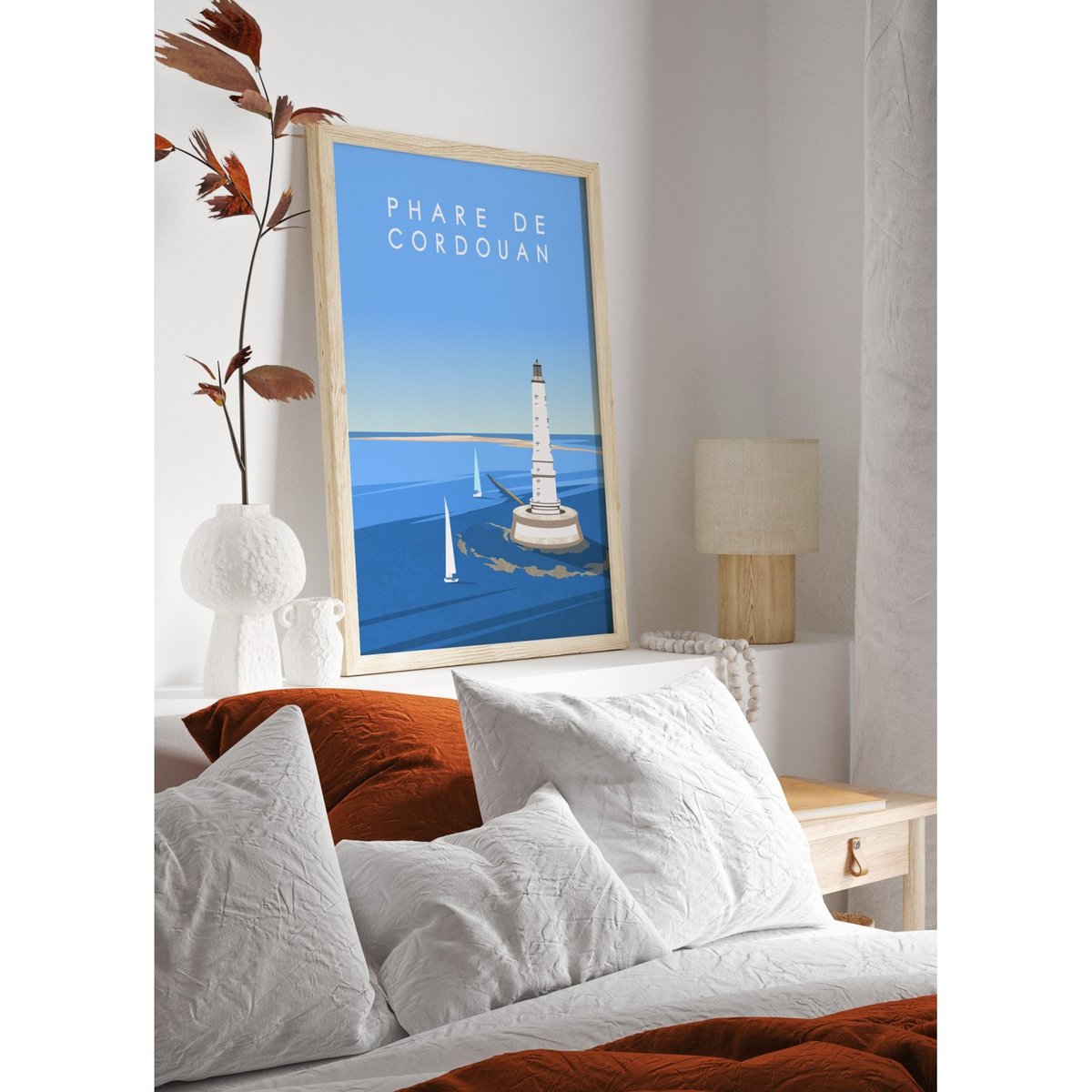 Affiche Phare de Cordouan blanc, L'AFFICHERIE