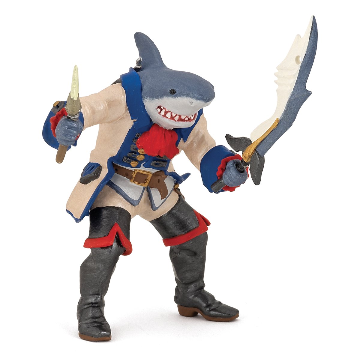 Figurine Pirate mutant requin bleu, PAPO