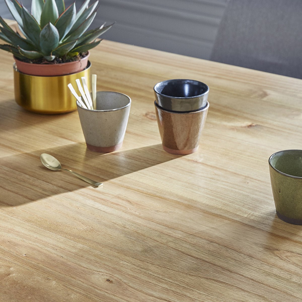 Table en bois massif 8 pers.  TILO naturel, BERAH GETAH