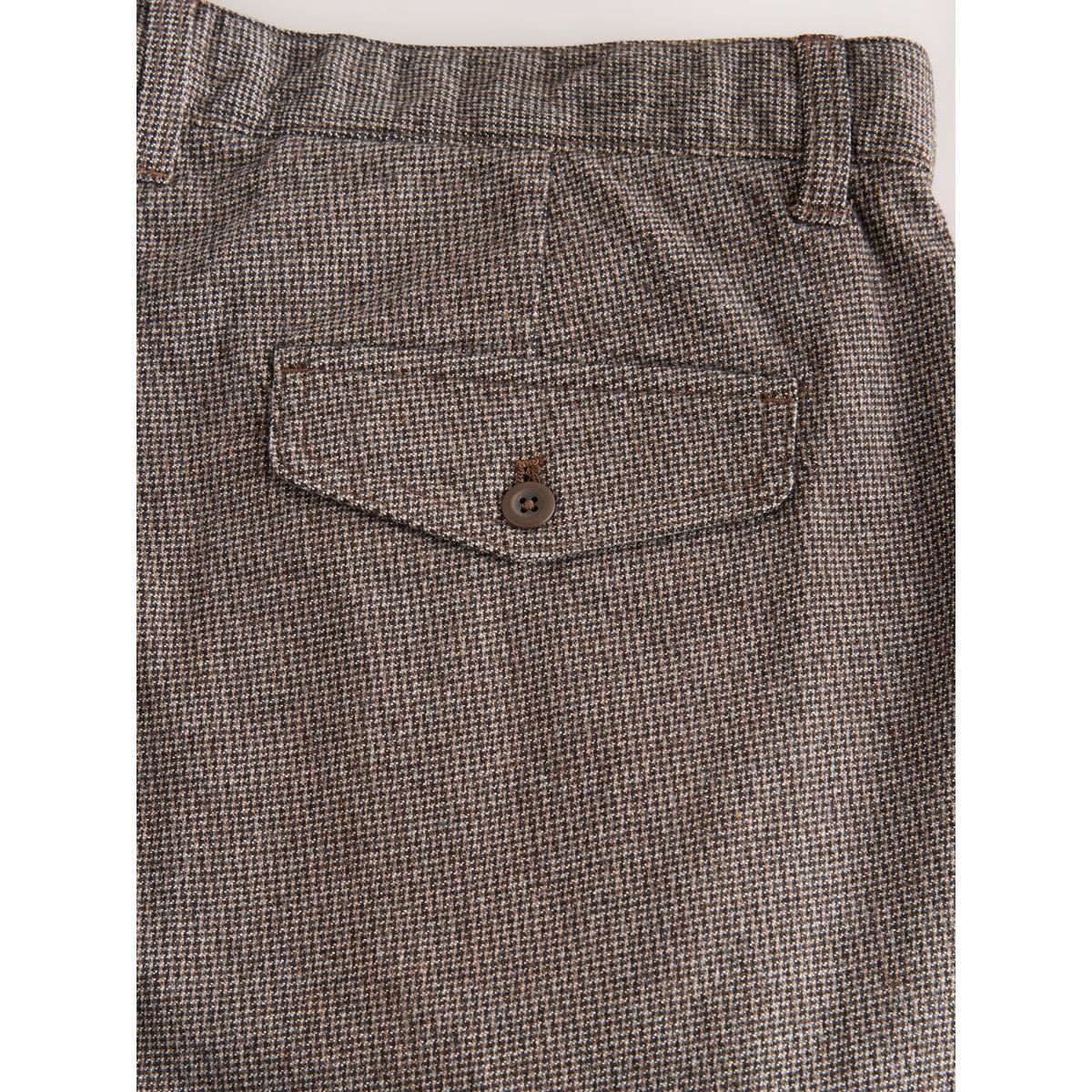 Pantalon pied-de-poule en majoritaire marron, NEXT