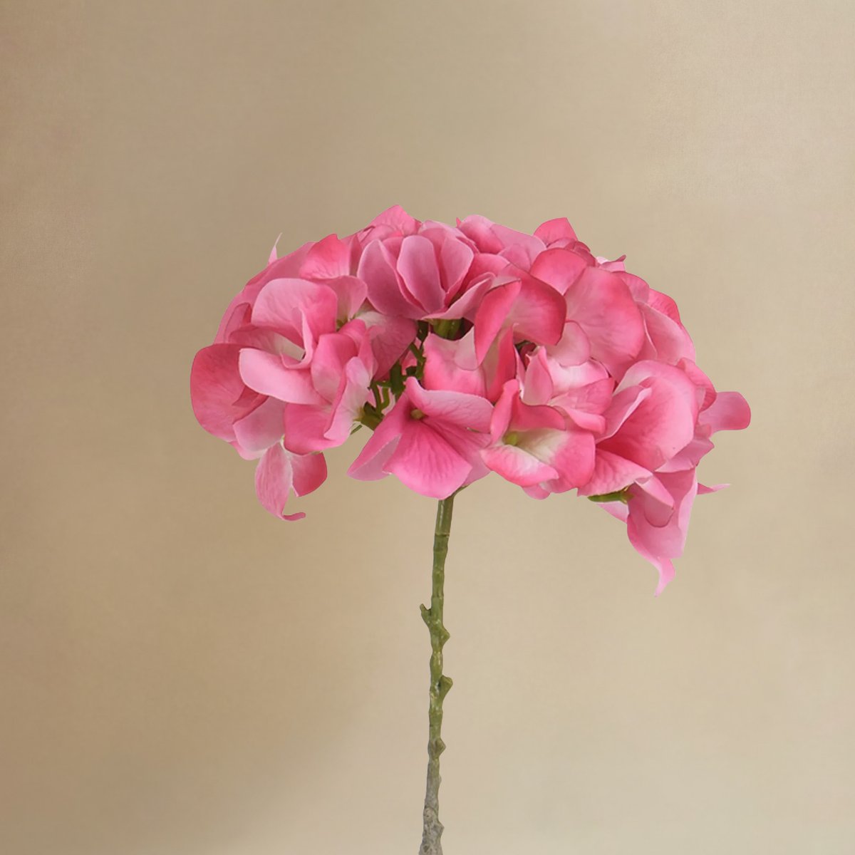 Bouquet de 9 tiges d'hortensia artificiel H63 rose, SIA