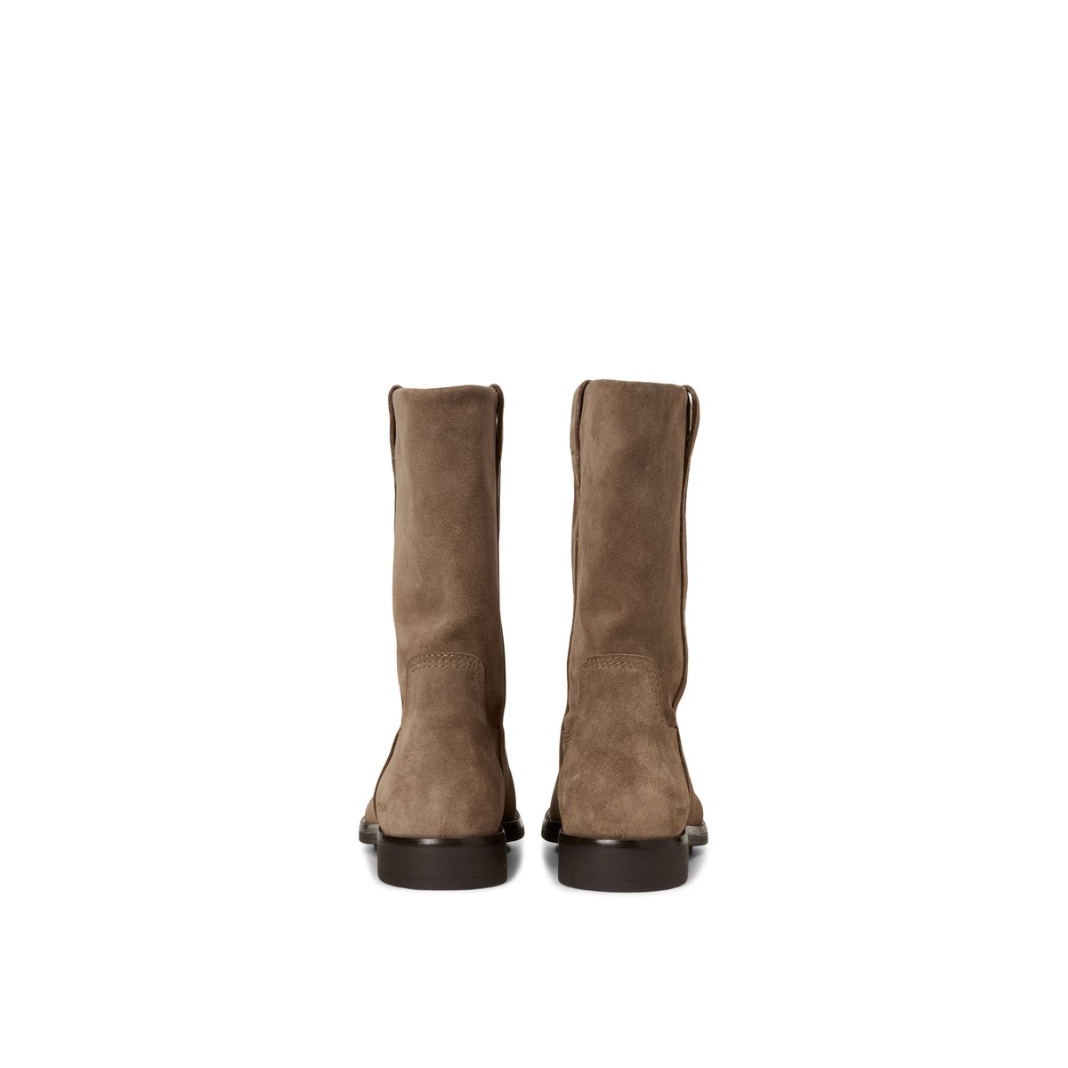 Bottes mi-hautes, modèle Wendy en cuir velours souple marron clair, MARC O'POLO