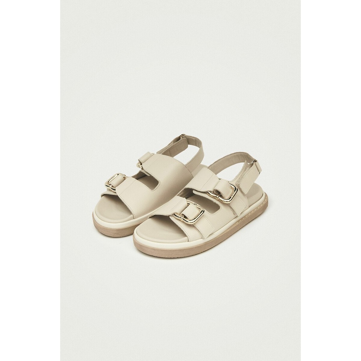 Harper Leather Sandals cream, ALOHAS