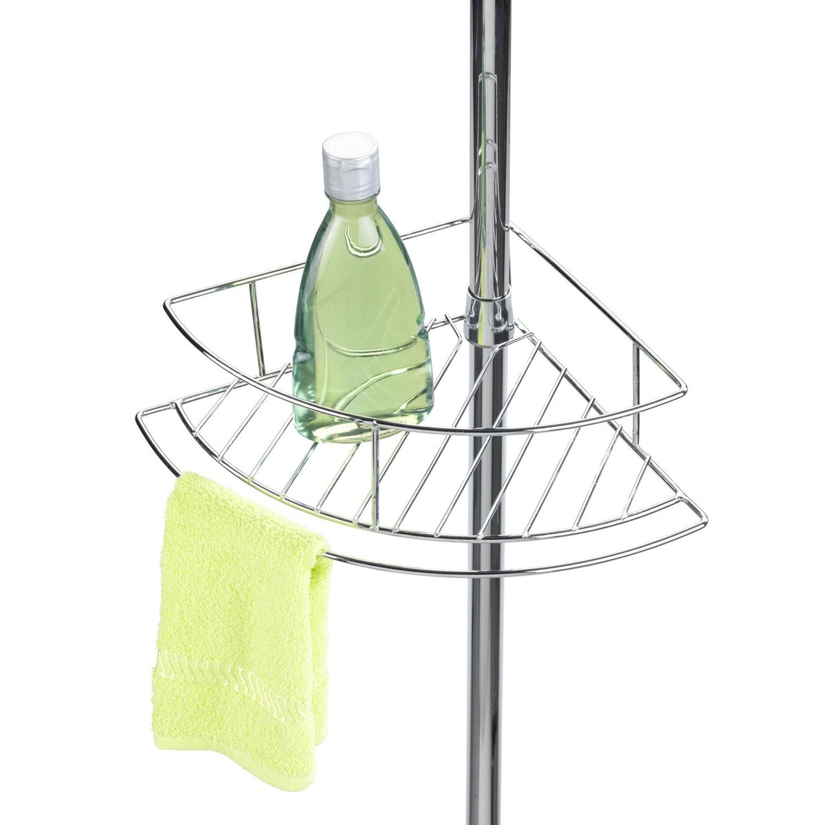 Etagère De Douche Extensible Dolcedo argent, WENKO