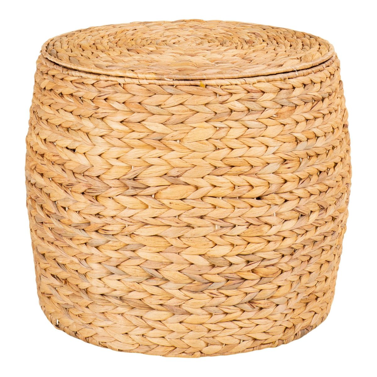 Panier de rangement avec couvercle – fibres naturelles BRUGES bois naturel, PIER IMPORT