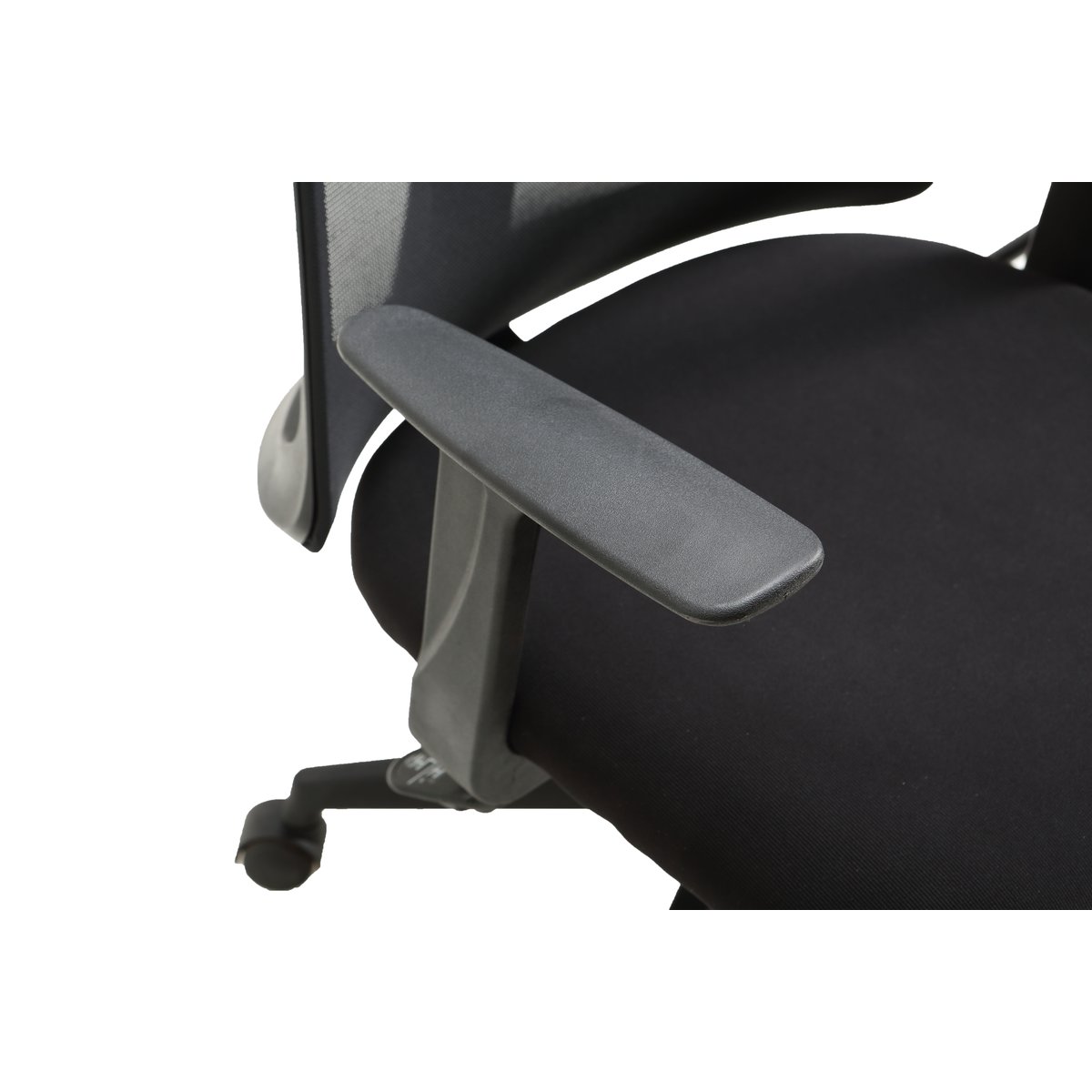 Fauteuil de bureau à roulettes en tissu, NEO noir, HISPANOHOGAR