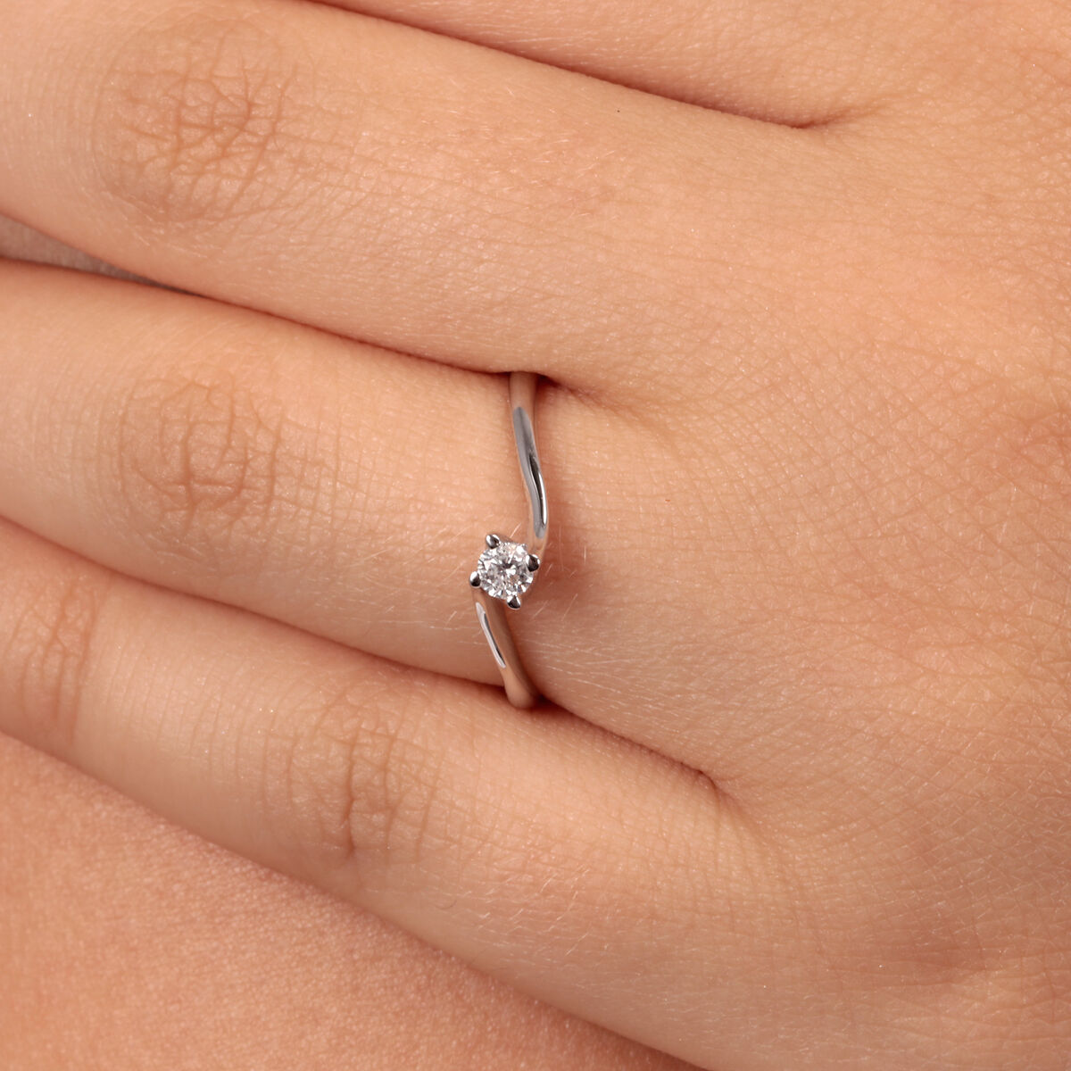 Bague en or blanc 750 B-CLASSIC argent, BLUESPIRIT