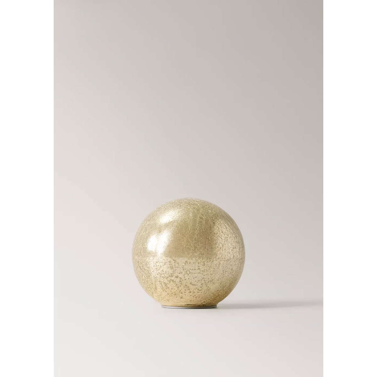 Petite boule lumineuse en verre or, MANGO HOME