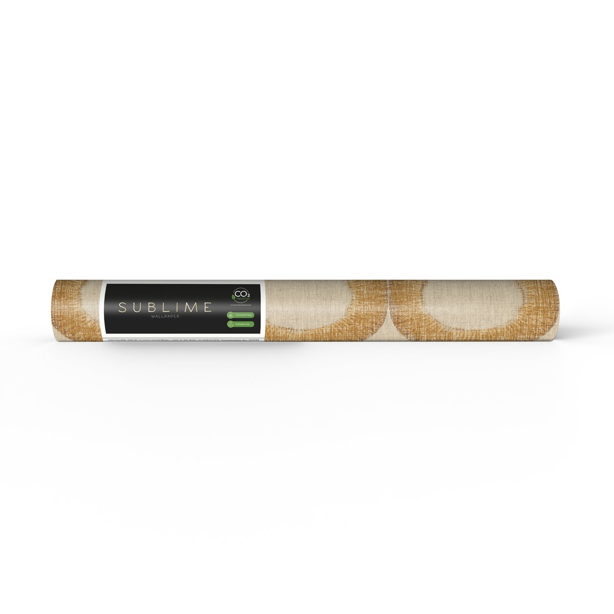 Papier peint cercles Harmonie sable, SUBLIME