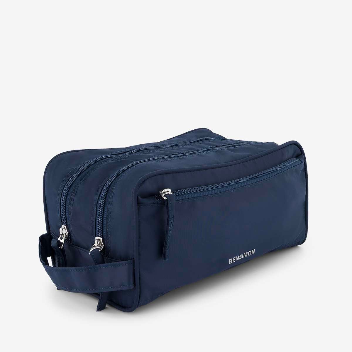 Trousse de toilette à compartiments en nylon recyclé TOILETRY BAG marine, BENSIMON