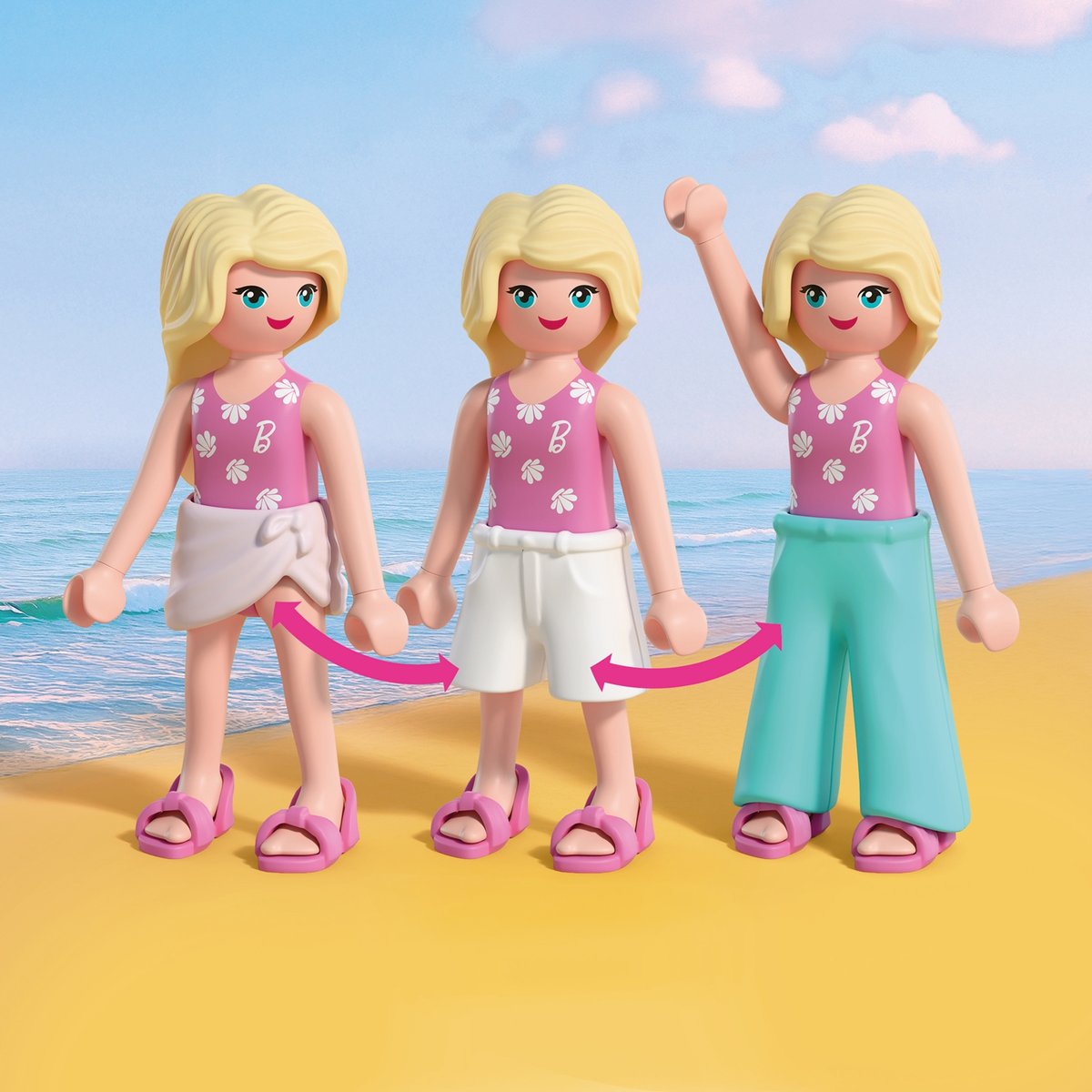 Cabine de plage multicolore, PLAYMOBIL