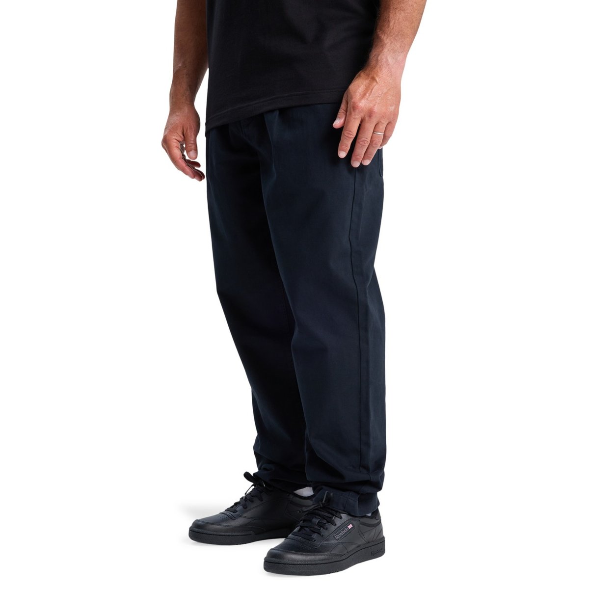 Pantalon à plis DIAMOND PLEATED noir black, QUIKSILVER