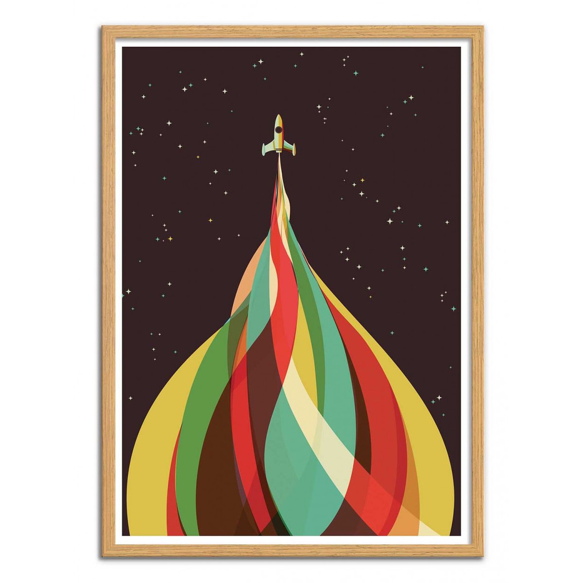 Affiche d'art - Kaleidoscope - Jay Fleck couleur unique, WALL EDITIONS