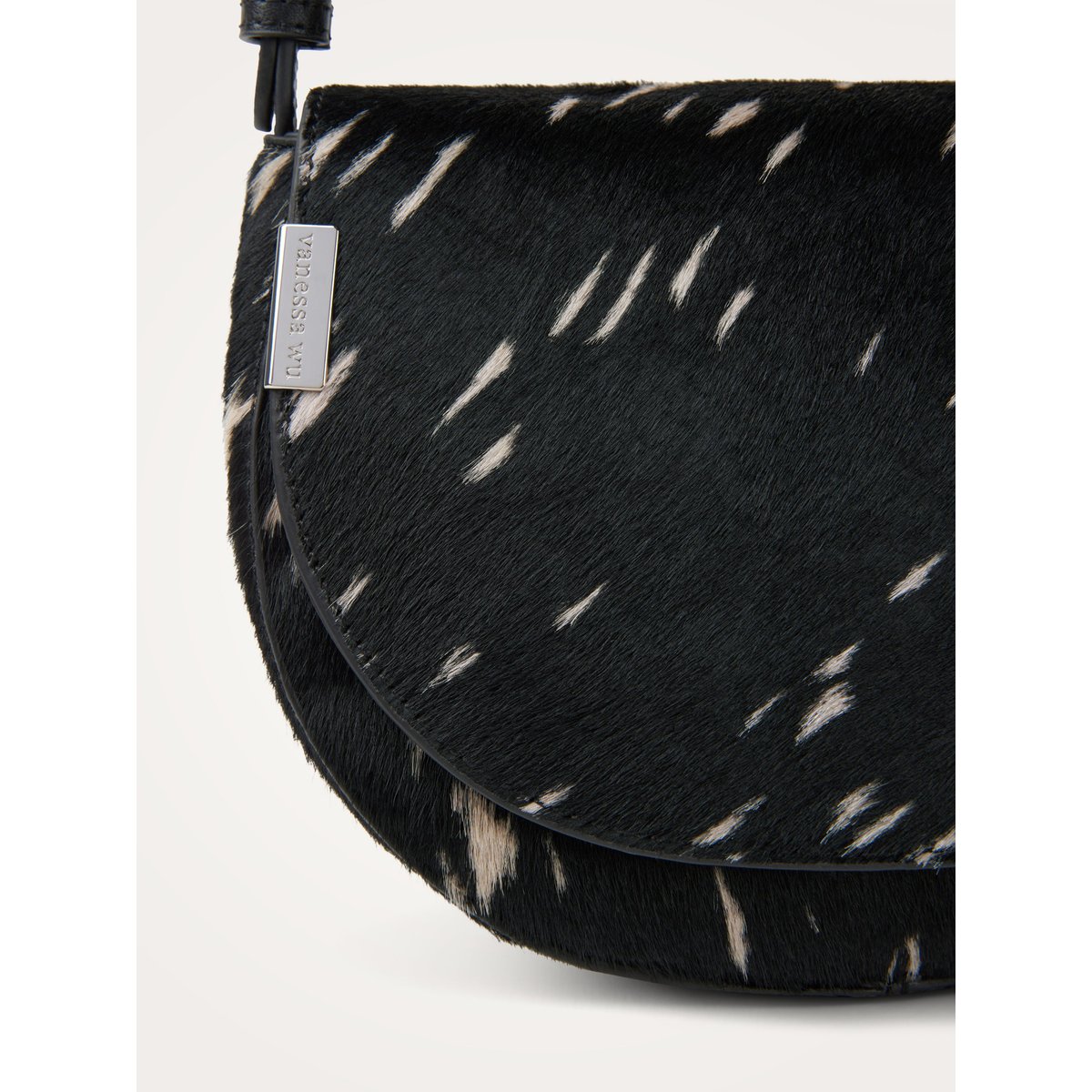 Sac bandoulière à rabat PHOEBE noir, VANESSA WU