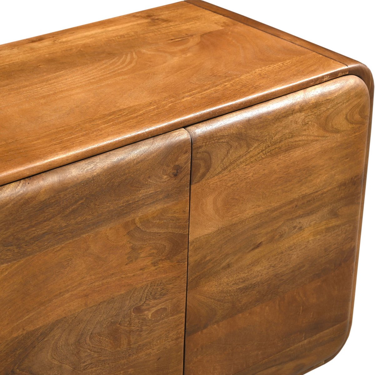 Buffet 4 portes en bois massif L160cm- SIRA bois foncé, DRAWER