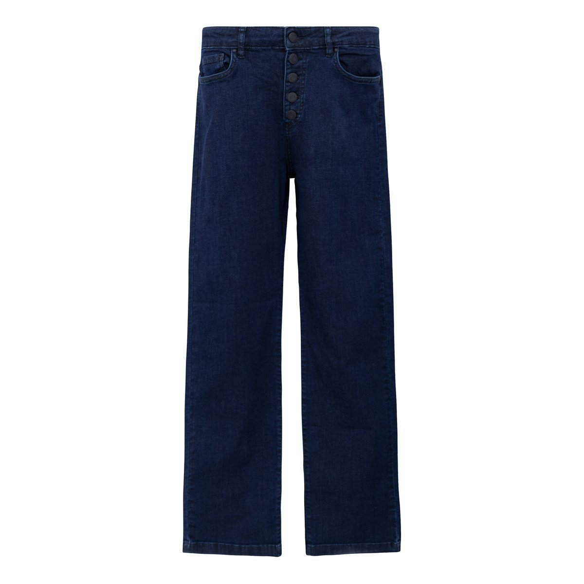 Jean droit court POWER STRETCH JANIS bleu nuit, IKKS