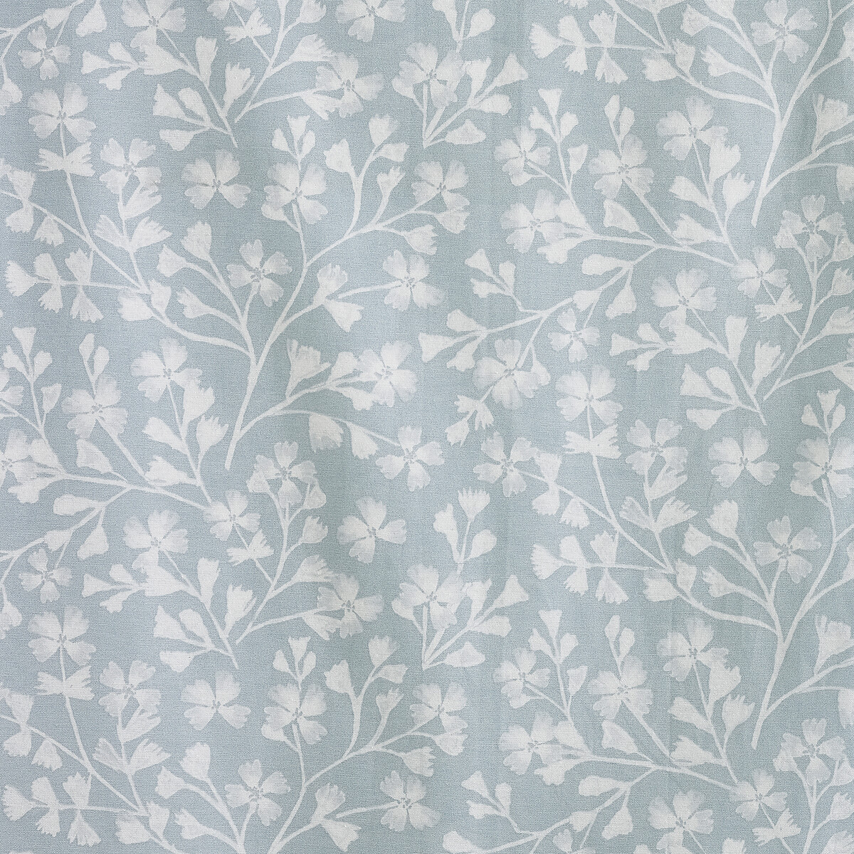 Brooke Floral Lined Eyelet Curtains duck egg blue, CATHERINE LANSFIELD