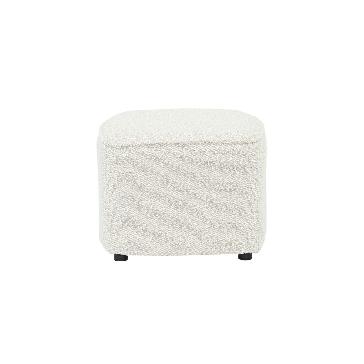 Pouf en bouclette écru Jona ecru, ZAGO