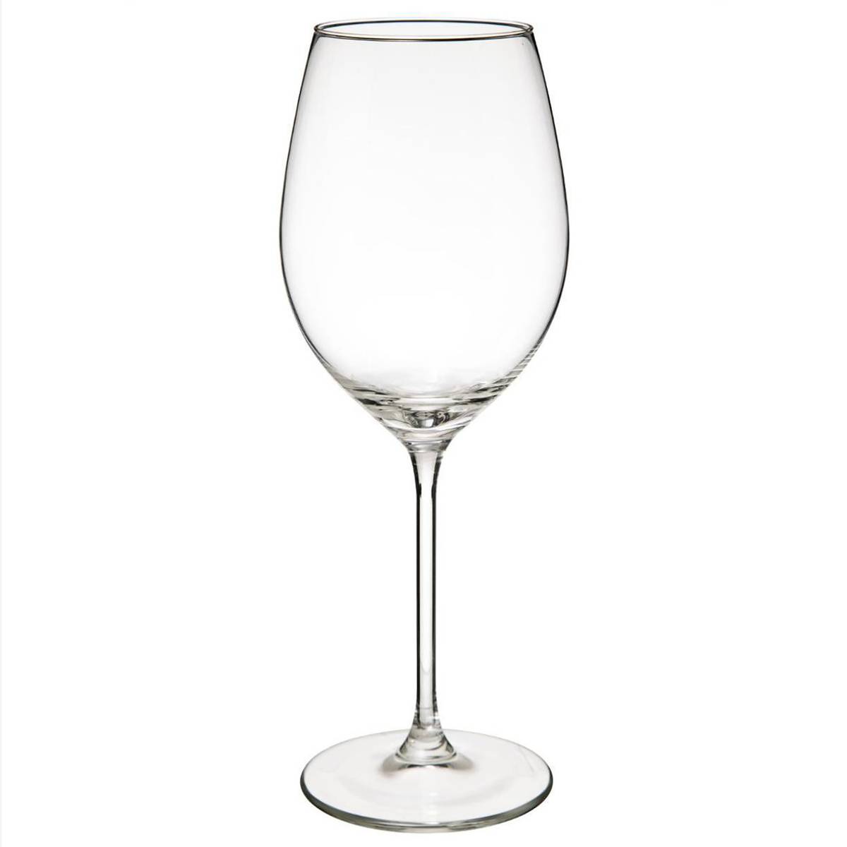 Lot de 6 verres à vin en verre 41 cl LINA transparent, SECRET DE GOURMET