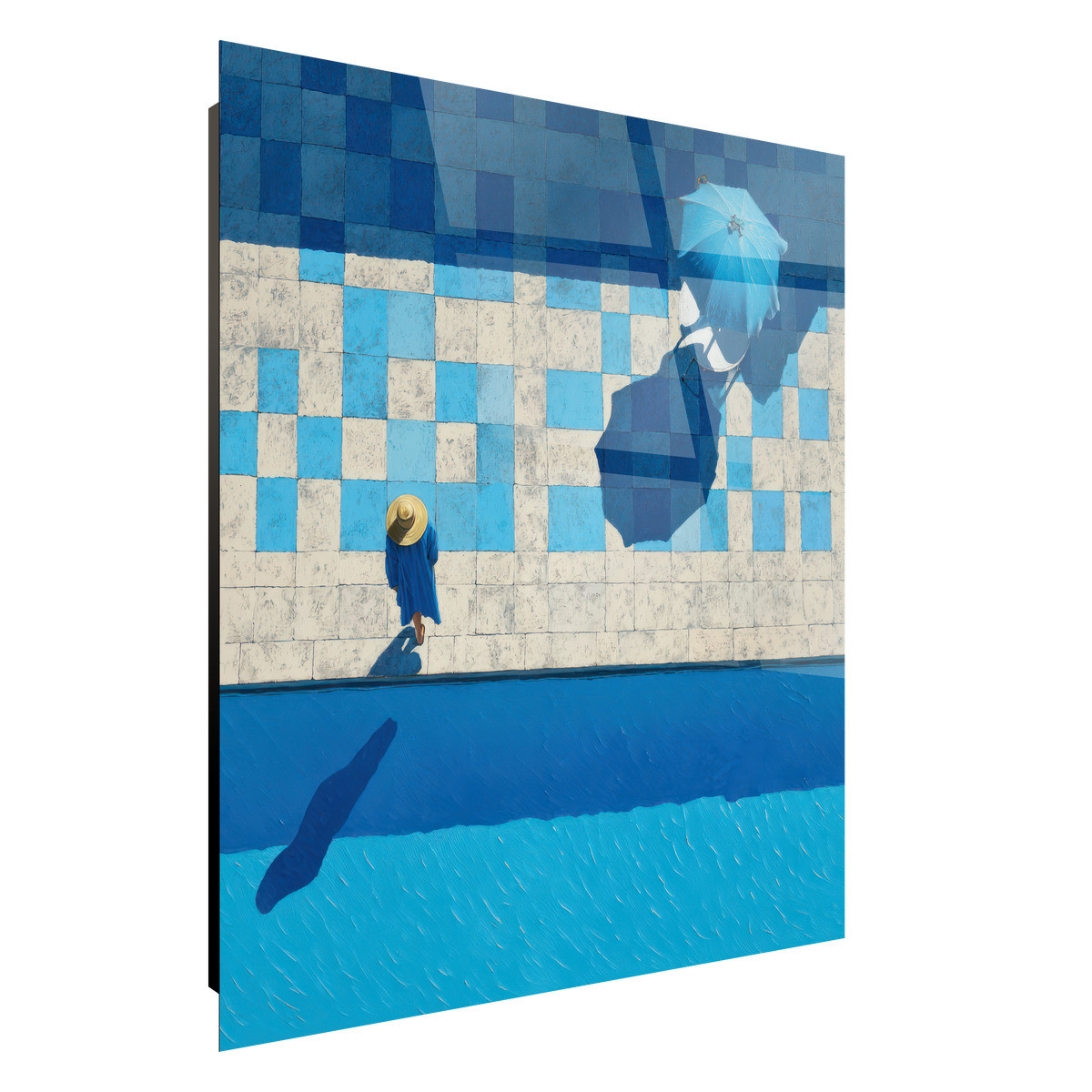 Tableau Sur Verre Synthétique Piscine Bleue ARCHITECTURE tableau en verre synthétique, CEANOTHE