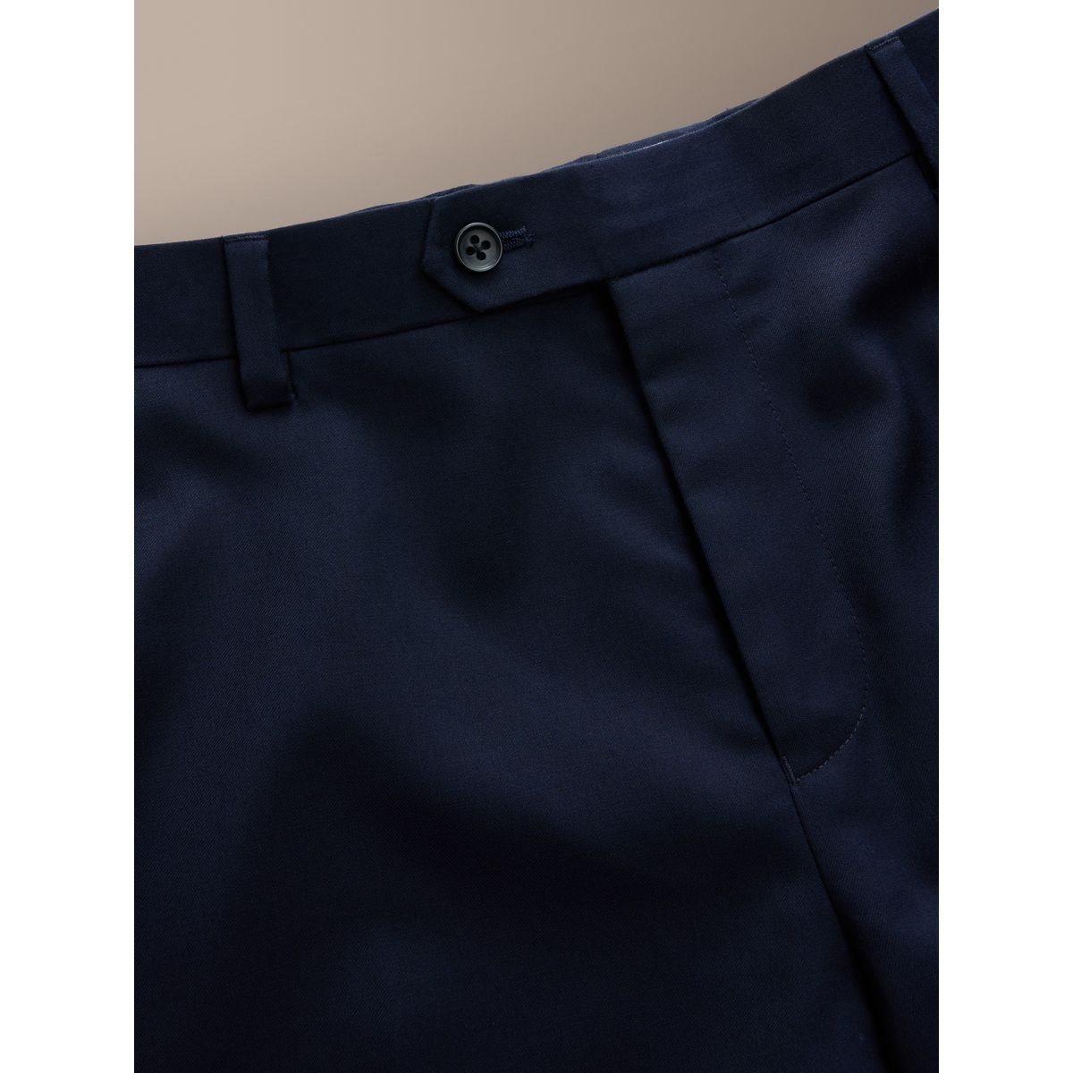 Pantalon de costume ajusté laine signature bleu marine, NEXT