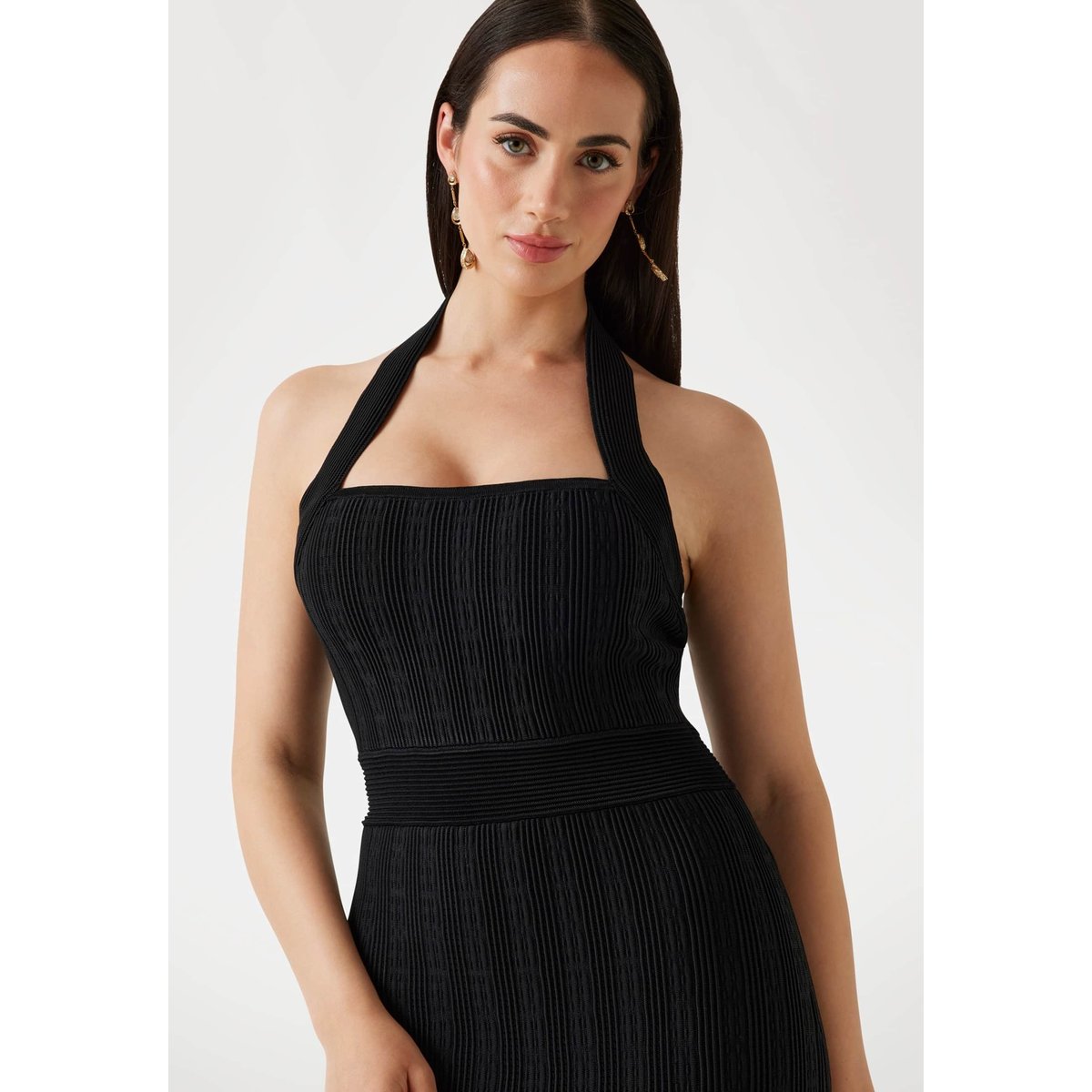 Robe-Pull Midi Patineuse noir, GUESS