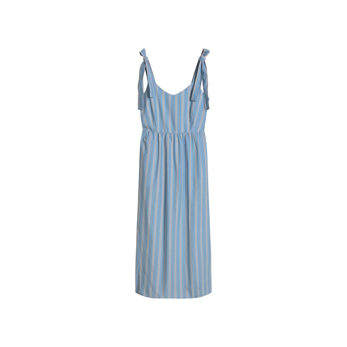 Robe à rayures en forme en popeline Papertouch bleu, MARC O’POLO DENIM