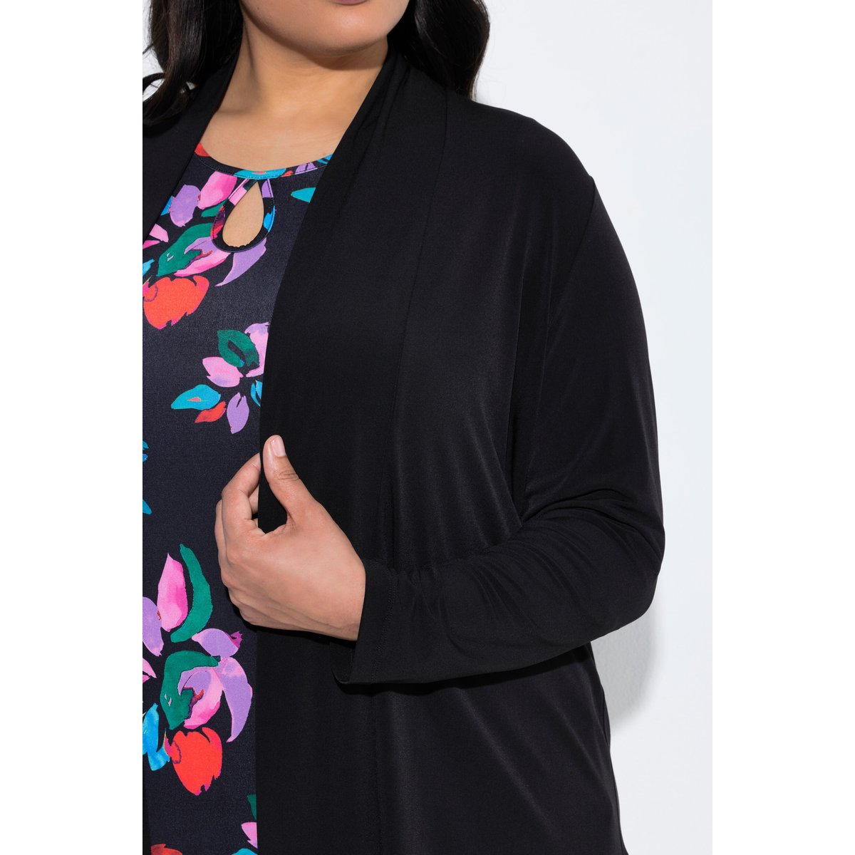 Veste en jersey noir, ULLA POPKEN