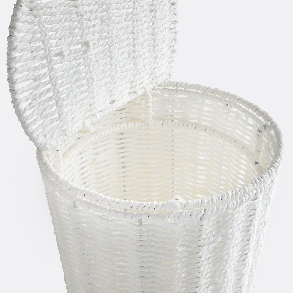 Poubelle de salle de bain en papier tressé, Papeli blanc, LA REDOUTE INTERIEURS