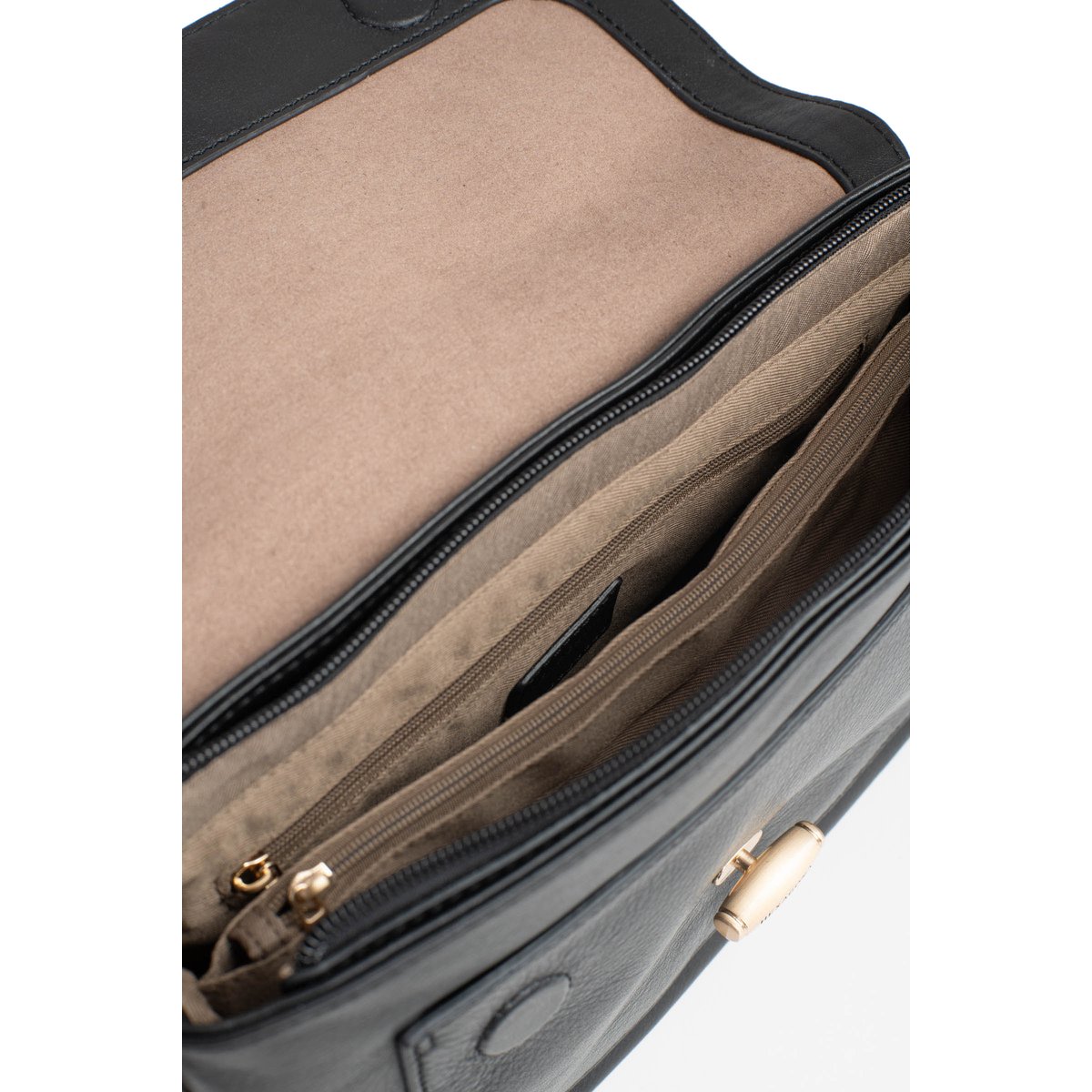 Sac porté travers  TAIMA noir, HEXAGONA