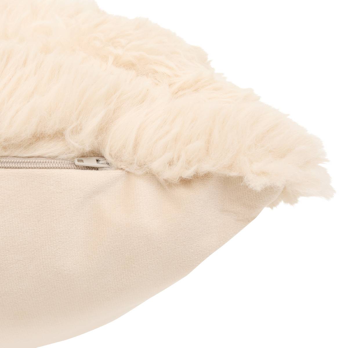 Coussin rectangulaire DUVIA beige lin, ATMOSPHERA