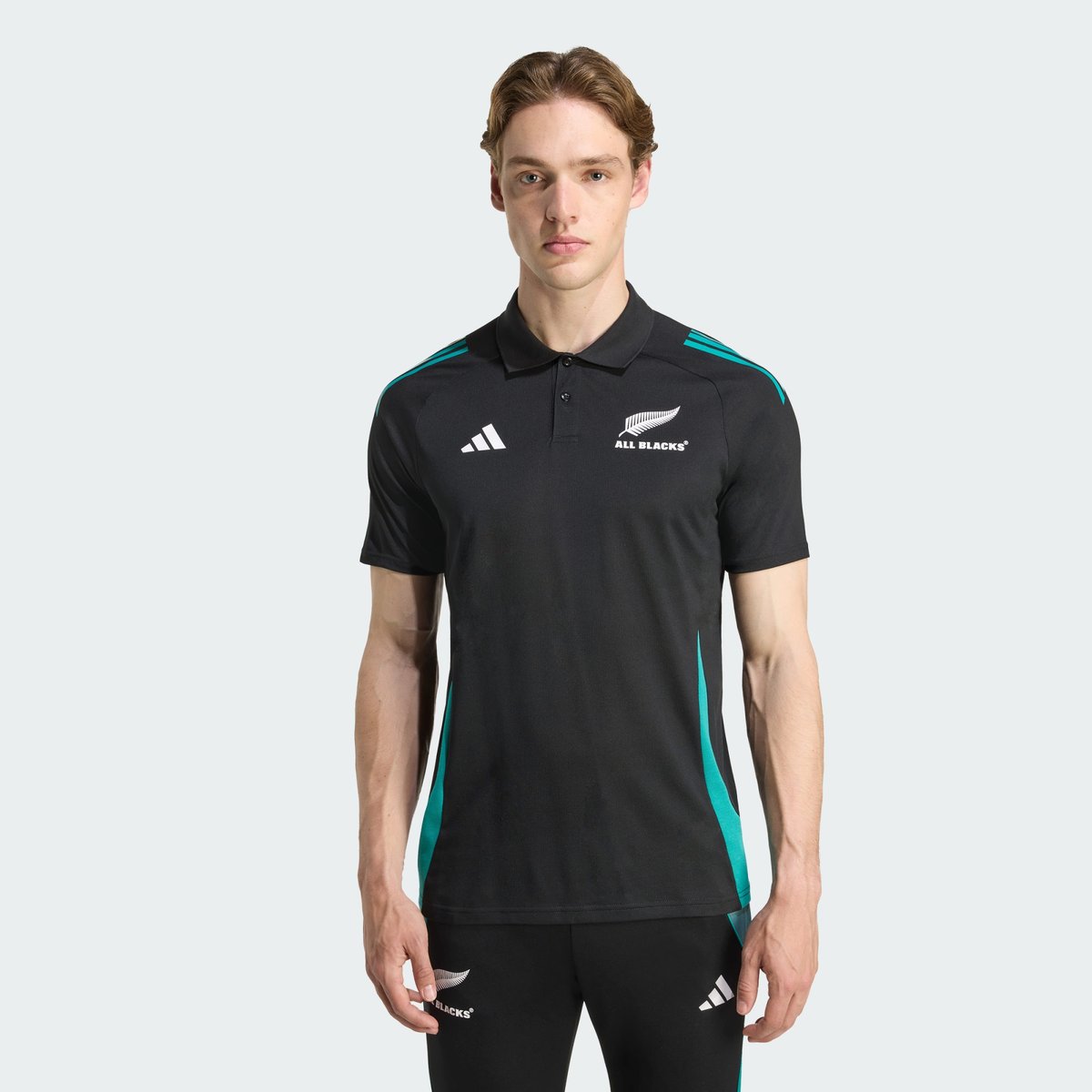 Polo D'entraînement All Blacks Polo D'entraînement All Blacks all black / pure teal, adidas Performance