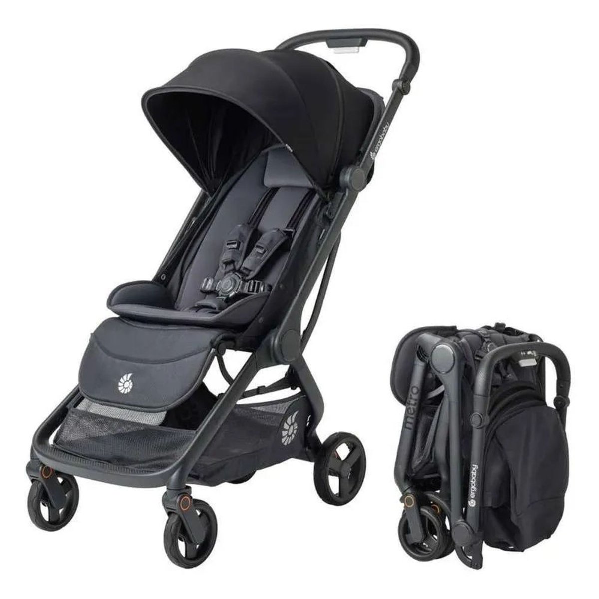 Poussette compacte Metro 3 Onyx couleur unique, ERGOBABY